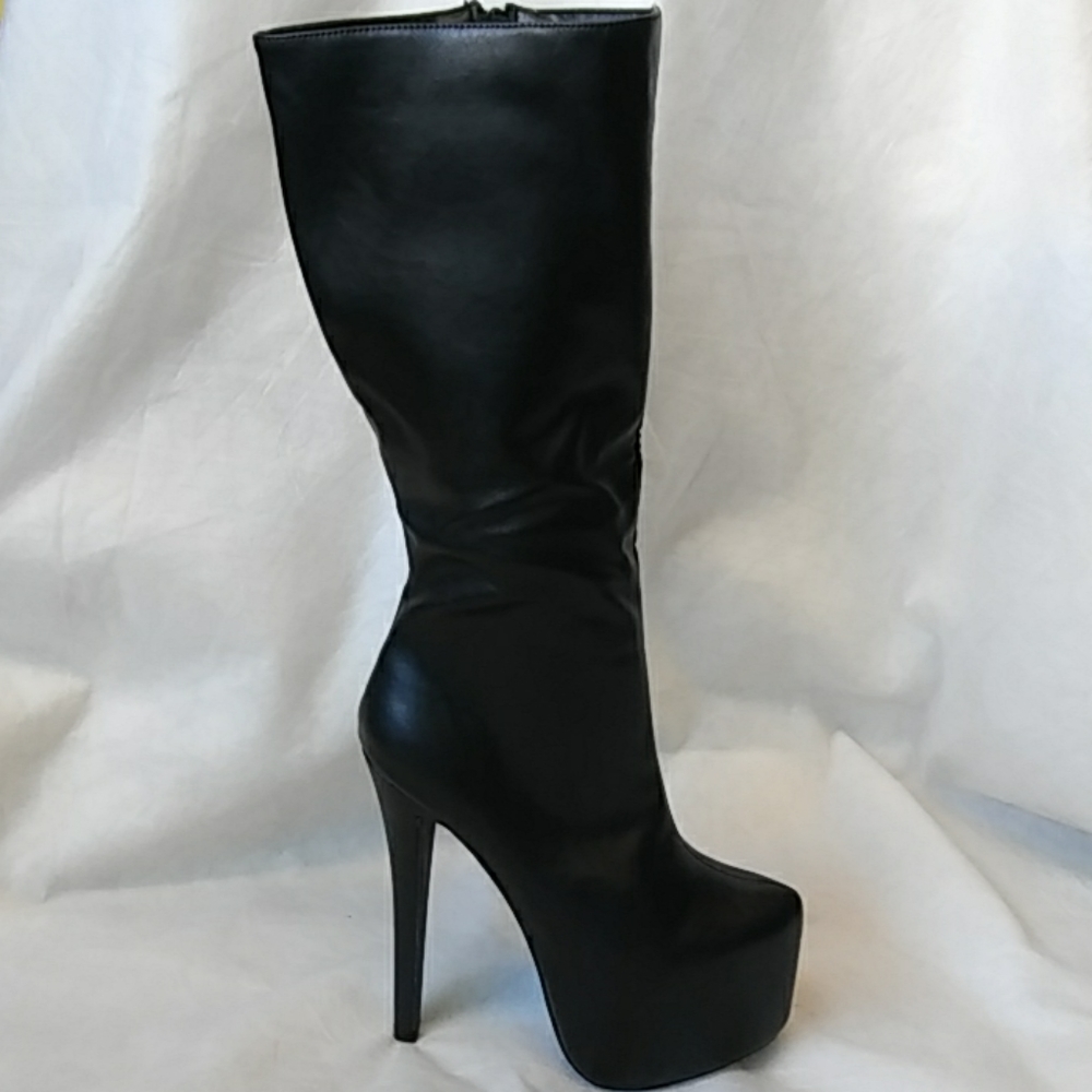 New Women's Sexy High Platform Side Zipper Boots
